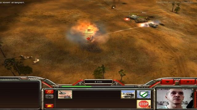 C&C: Generals Reloaded Fire-СССР vs США(2 Карта)(Desert Fury) смотреть онлайн