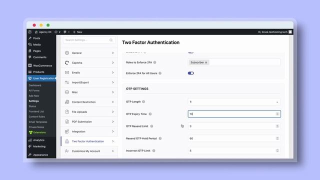 Two-Factor Authentication: User Registration for WordPress смотреть онлайн