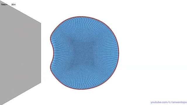 Rubber Ball Impact on Rigid Wall смотреть онлайн