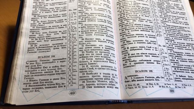 173. Чтение Библии по плану. Псалтырь 103-105. смотреть онлайн