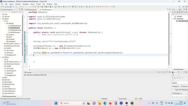 Reading Data Using Apache poi - Selenium Data Driven Testing -working with excel in selenium -Part смотреть онлайн