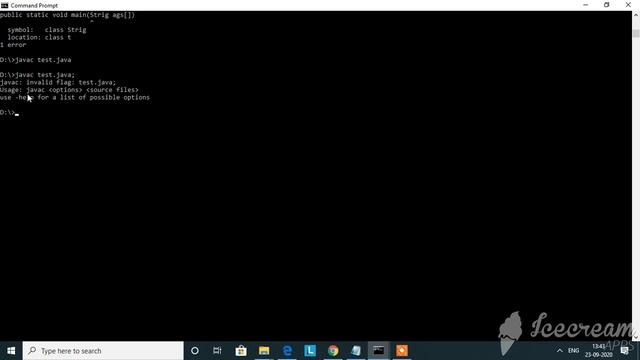 Java Possible errors while compiling first program in tamil|file not found|invalid flag|annotation смотреть онлайн