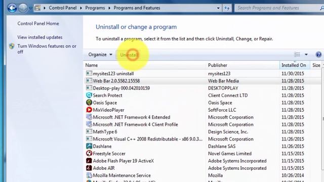 Web bar 2.0 toolbar removal смотреть онлайн