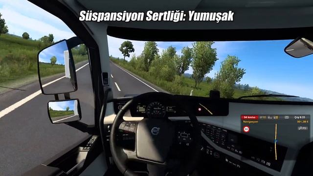 ETS 2 - Volvo FH Globetrotter Süspansiyon Sertliğine Göre Yol Tutuş Testi - #9 смотреть онлайн