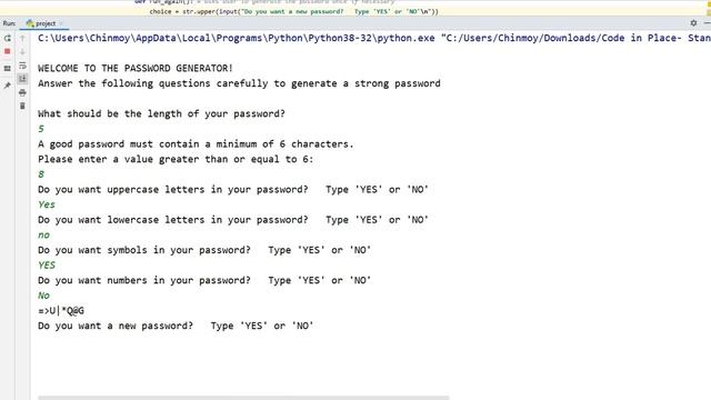 Random Password Generator made with Python смотреть онлайн