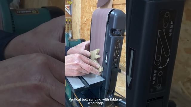 Sand a smooth body for a wooden rabbit by Allwin belt disc sander BD4800 смотреть онлайн