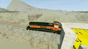 БЕЗ ТОРМОЗОВ НА ПОЕЗДЕ С МАШИНАМИ! Гоша и Чич крушение машин в игре Beamng drive.