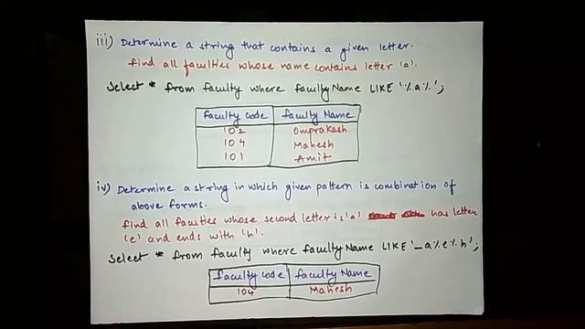 Pattern Matching in SQL with Solved Example in Hindi | SQL tutorials for Beginners смотреть онлайн