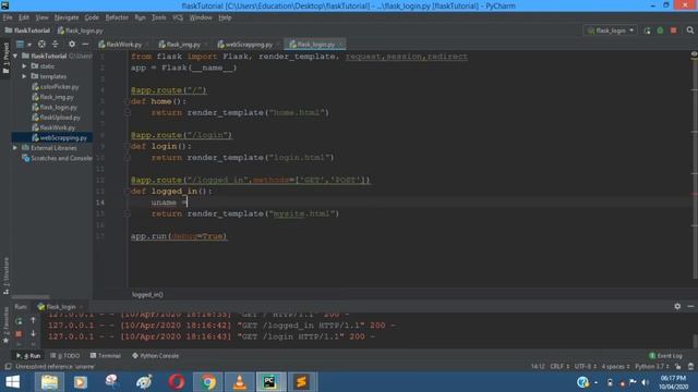 Create Login Page using Flask micro-framework of Python смотреть онлайн