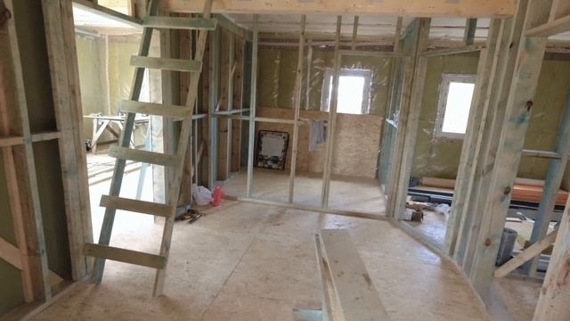 Каркасный мансардный дом | Удачный проект загородного дома смотреть онлайн