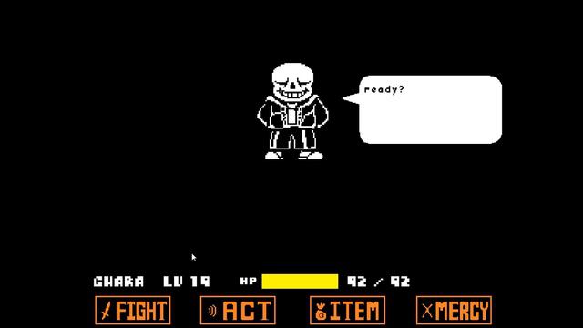 undertale sans first attack no hit смотреть онлайн