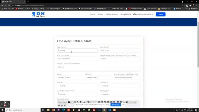 DK Job Portal Part 1 | Php MySQL Full Develop website 2021 | Design Free | Knowledge Video смотреть онлайн