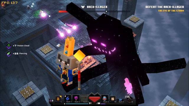Arch-Illager and Heart of Ender BOSSES. Minecraft Dungeons Music. смотреть онлайн