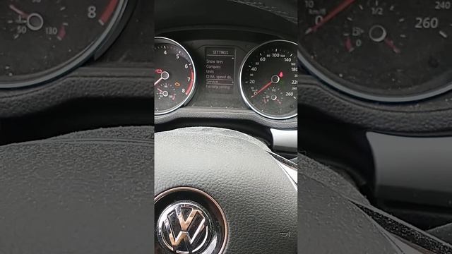 Passat B7 USA Tire pressure sensor reset. Сброс датчика давления шин. смотреть онлайн