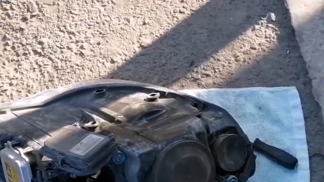 Замена лампочки подсветки на повороте VW Touareg смотреть онлайн