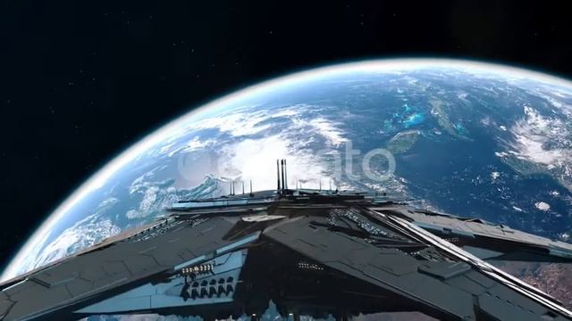 Alien Mothership Approaching Earth Orbit смотреть онлайн