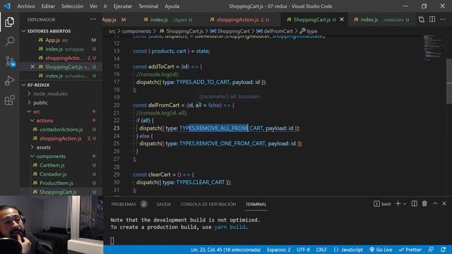 Curso React: 97. REDUX Carrito de Compras ( 1 / 2 ) - jonmircha смотреть онлайн