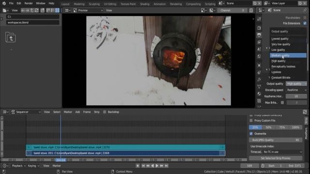 Blender 2.8 Video Editing - Exporting Video (Rendering)