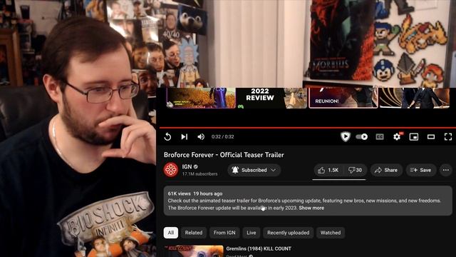 Gor's "Broforce Forever" Teaser Trailer REACTION смотреть онлайн