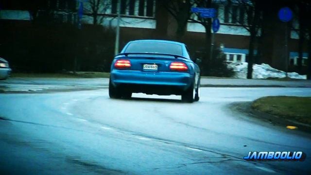 Ford Mustang GT 5.0 Showing Off! - burnout, powerslide, V8 sound смотреть онлайн