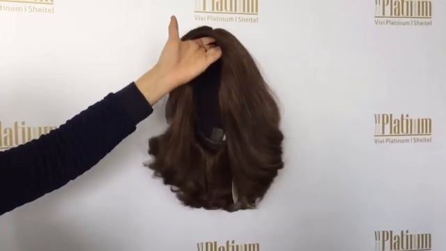 16 inches color #8 with #16 highlights Jewish Kosher certified wavy European hair wigs смотреть онлайн
