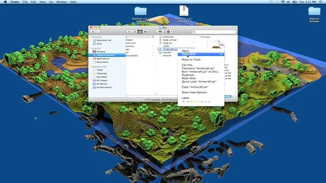 Speed Up Minecraft with Optifine 1.8 (Optimine) Mac Tutorial смотреть онлайн
