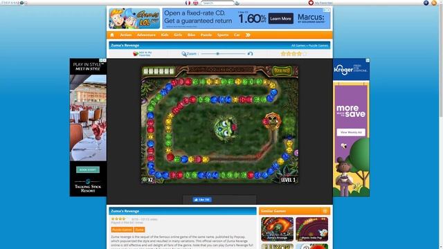 Zuma's Revenge Online 12X Combo смотреть онлайн