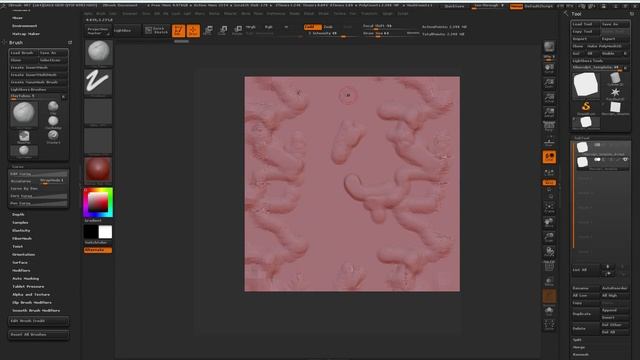 ZBRUSH Создание тайловой текстуры. Dokart how to make seamless textures -3D MODELING - смотреть онлайн