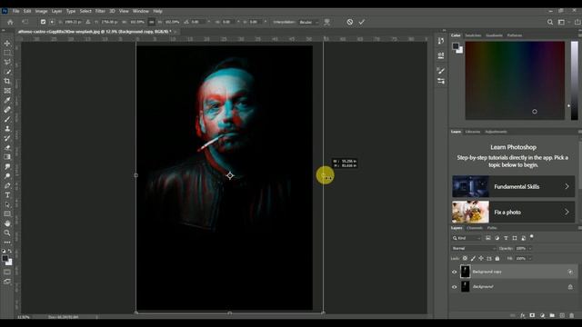Photoshop Dual Tone Double Exposure Portrait | Just In a Minute смотреть онлайн