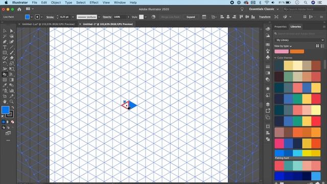 Create a Pattern with Isometric Grids in Illustrator смотреть онлайн
