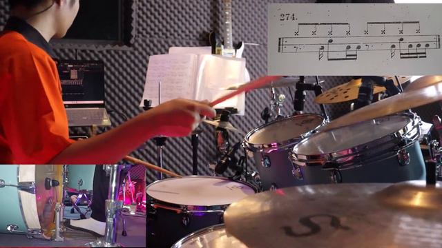 Eighth notes on ride cymbals,hi-hat 2&4,and [267-280] смотреть онлайн
