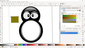 рисуем пингвина в inkscape