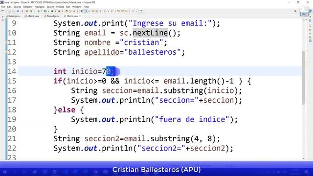 Metodos String subString replace en JAVA PARTE 2/2 смотреть онлайн