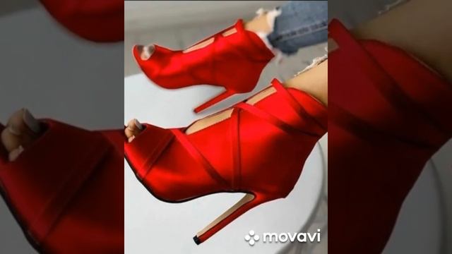 Обувь на высоком каблуке. #shoes #обувь #red #forwoman смотреть онлайн