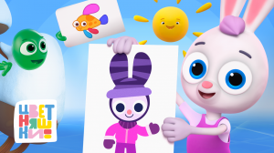 Цветняшки — Делаем аппликации с Зайчонком Скок — Сборник мультиков — Развивающий мультфильм