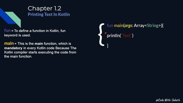 #1.2 Printing Text In Kotlin |Telugu| Saketh смотреть онлайн