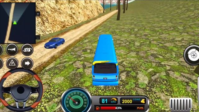 Uphill Off-road Bus Driving Simulator #26 Crazy Road Driving - Best Android Gameplay смотреть онлайн