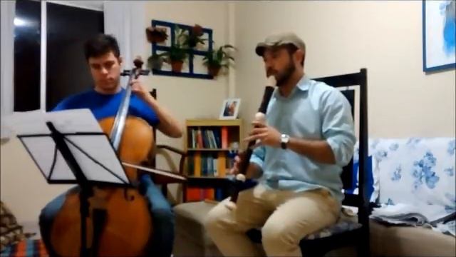 Jesu , Joy of Men's Desiring - Tenor Recorder and Cello Duet смотреть онлайн