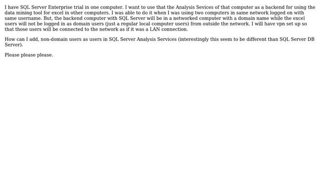 Access SQL Server Analysis Services Remotely for Data Mining Tool смотреть онлайн