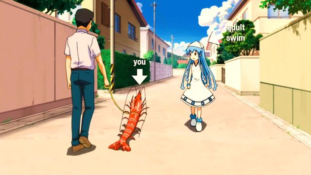 Adult Swim Bump - Squid Girl!