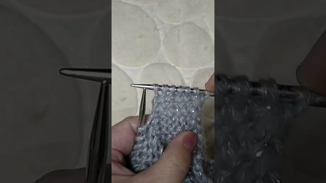 Узор два ряда, спицами. Пена #knitting #вязание смотреть онлайн
