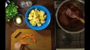 Куриные бедра в маринаде с картофелем в рукаве - Дар Еда.