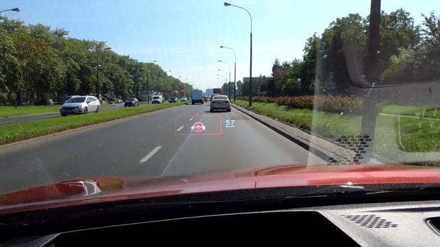 Nissan Qashqai: Head-Up Display (HUD) presentation in real-life conditions :: [1001cars] смотреть онлайн