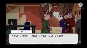 Tom punches tord-Lol [] Eddsworld X gacha club [] Tordtom ❤💙 [] Drama idk