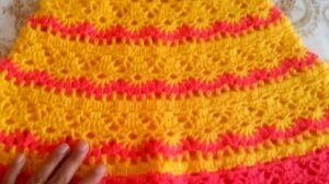 Красивое платье"весна" крючком для девочки на 1-2годика.