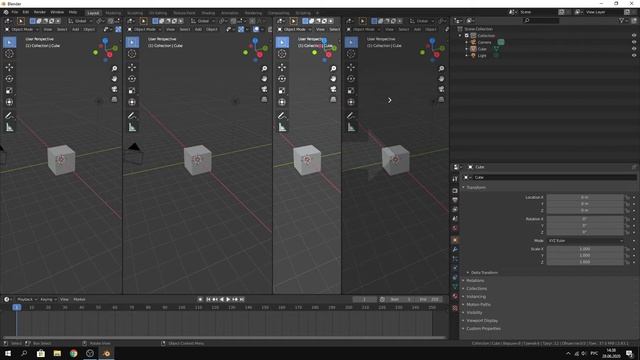 Знакомство с Blender. Интерфейс и окна. смотреть онлайн
