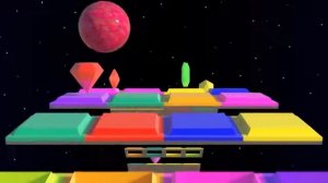 Binkie TV - Funny Ball Space Aventure - Collecting Color Diamonds 3D For Kids