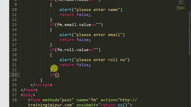 Javascript form validation | Javascript Validation смотреть онлайн