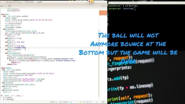Part 3 - Pong Game | Adding score and collision смотреть онлайн