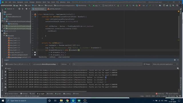 DICE ROLL MY SECOND APPLICATION IN #KOTLIN #ANDROID-STUDIO WITH SOURCE CODE смотреть онлайн
